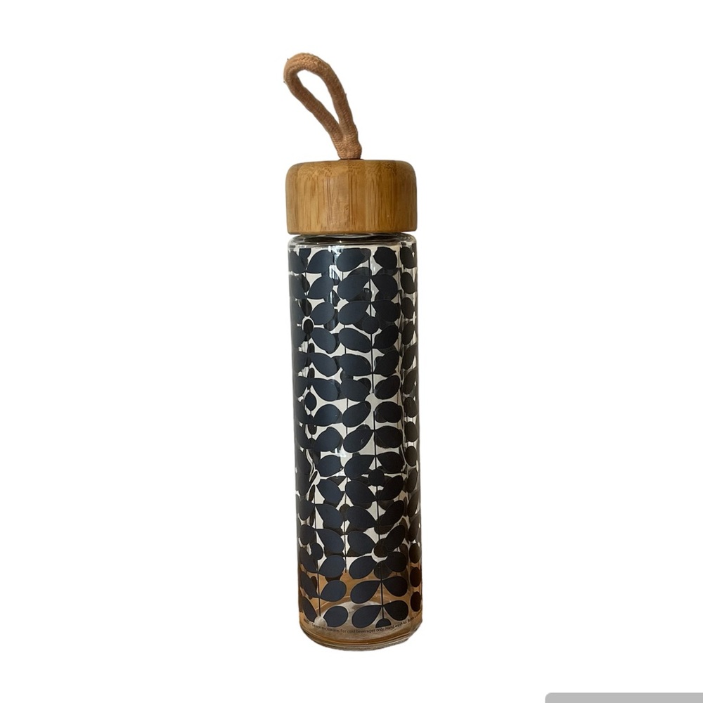ORLA KIELY bamboo glass water bottle 20 oz